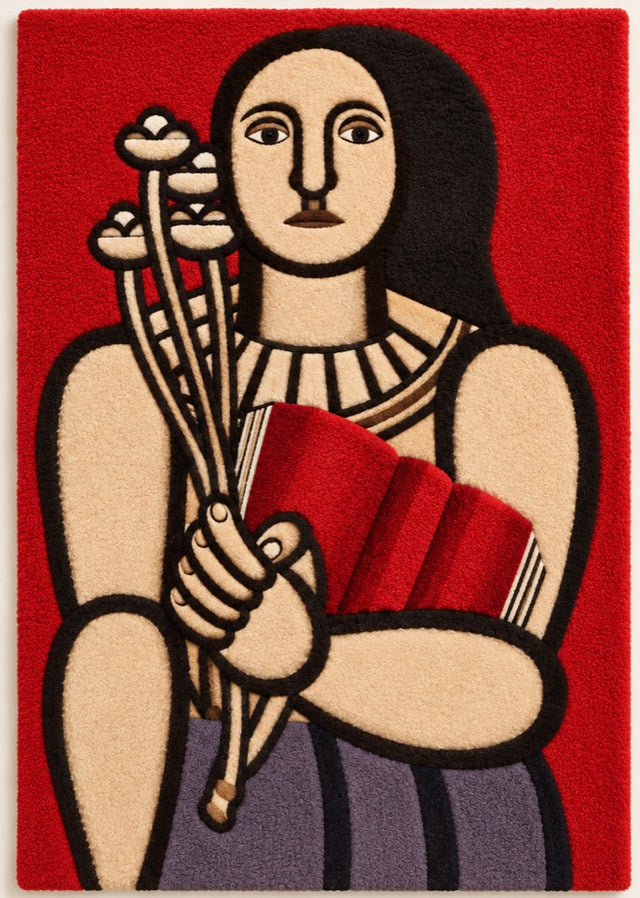Wool artwork after Fernand Léger