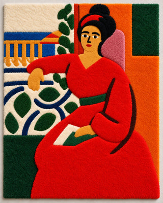 Wool artwork after Henri Matisse
