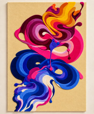 Wool artwork by Isabelle Breitkopf