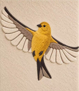 Wool artwork by Katie Raquel