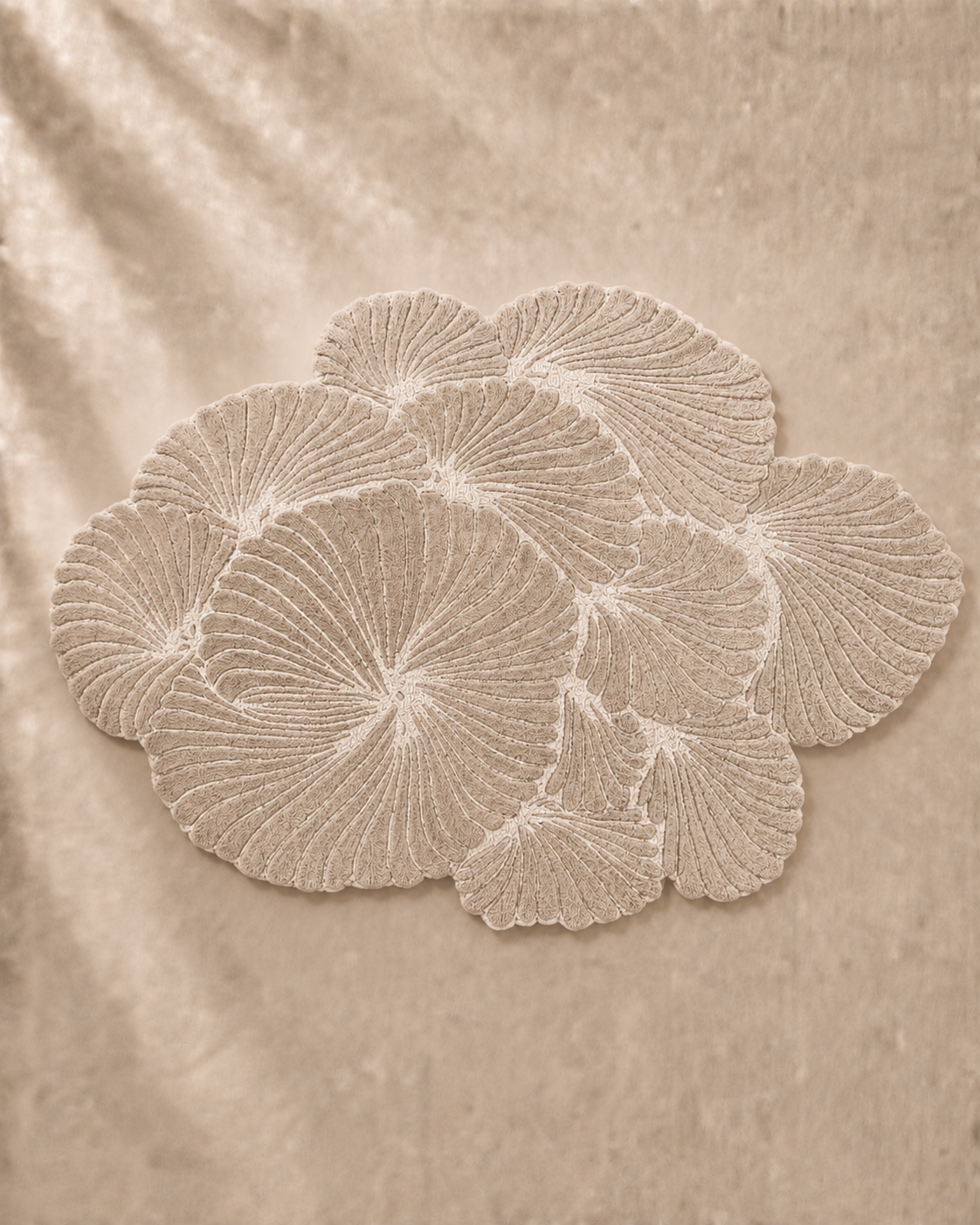 Hewn Earth Studio Frond rug in Oat color, featuring a textured, natural fiber design suitable for modern home decor.