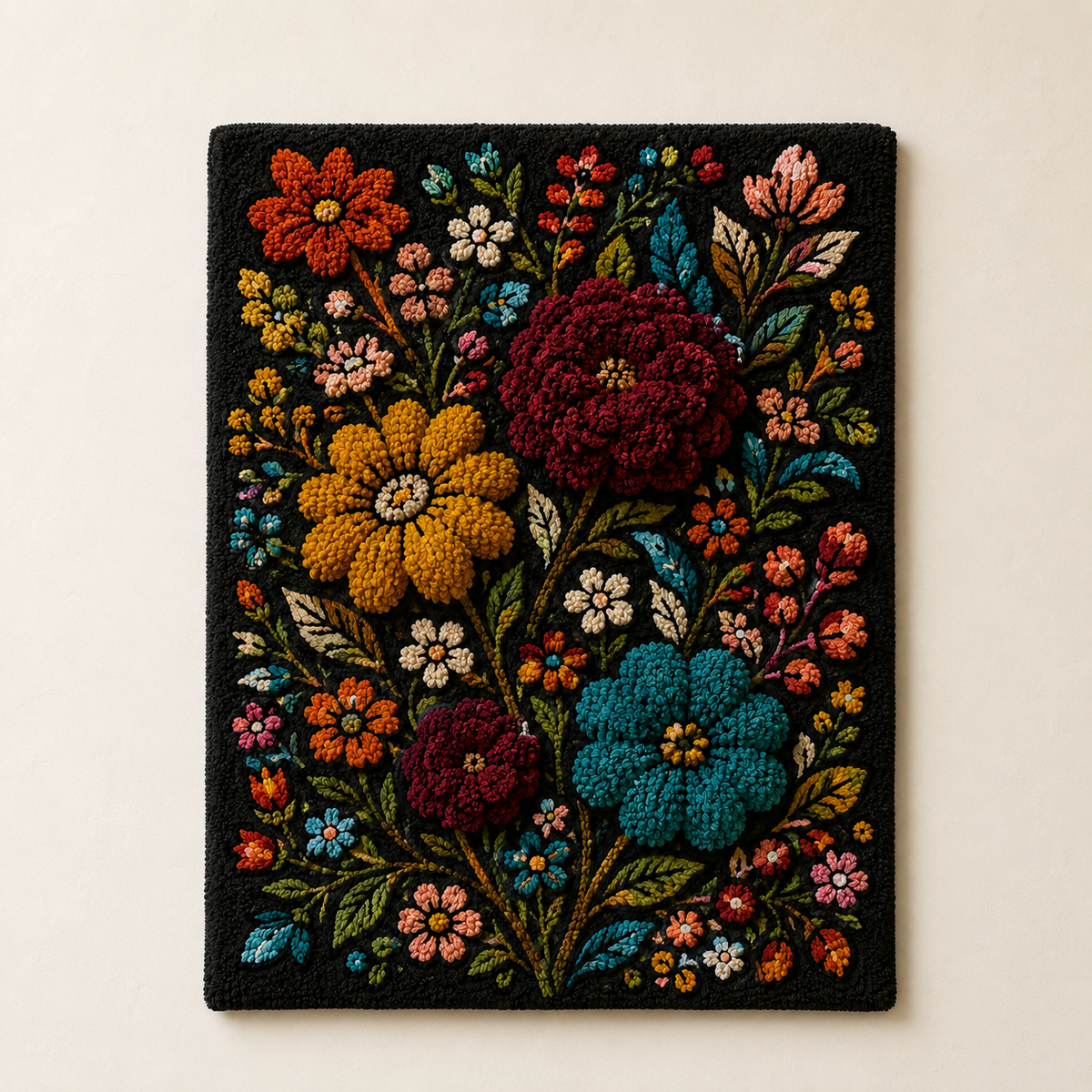 Folk Floral Bouquet · HE-0028 unframed artwork