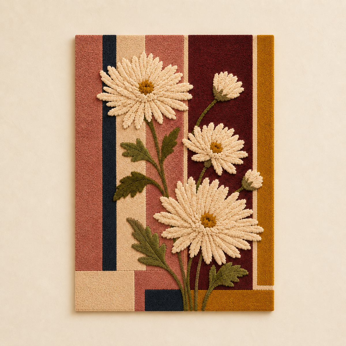 Daisy Stripes · HE-0036 unframed artwork