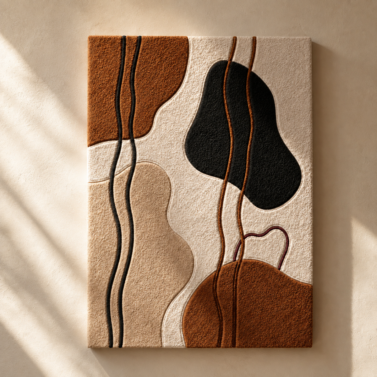 Organic Line Abstract · HE-0102 unframed artwork