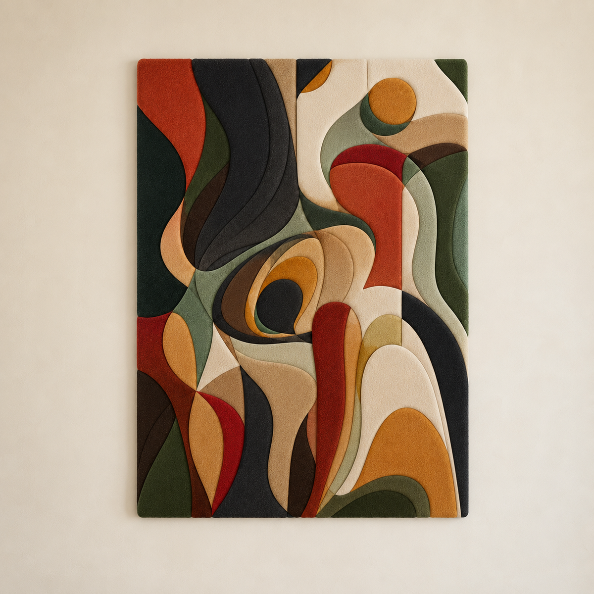 Expressive Swirl Abstract · HE-0110 unframed artwork