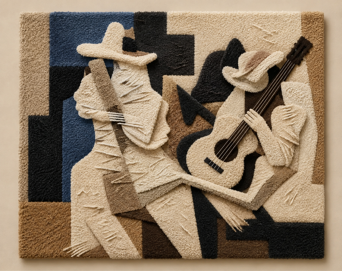 Two Musicians · HE-0158 unframed artwork