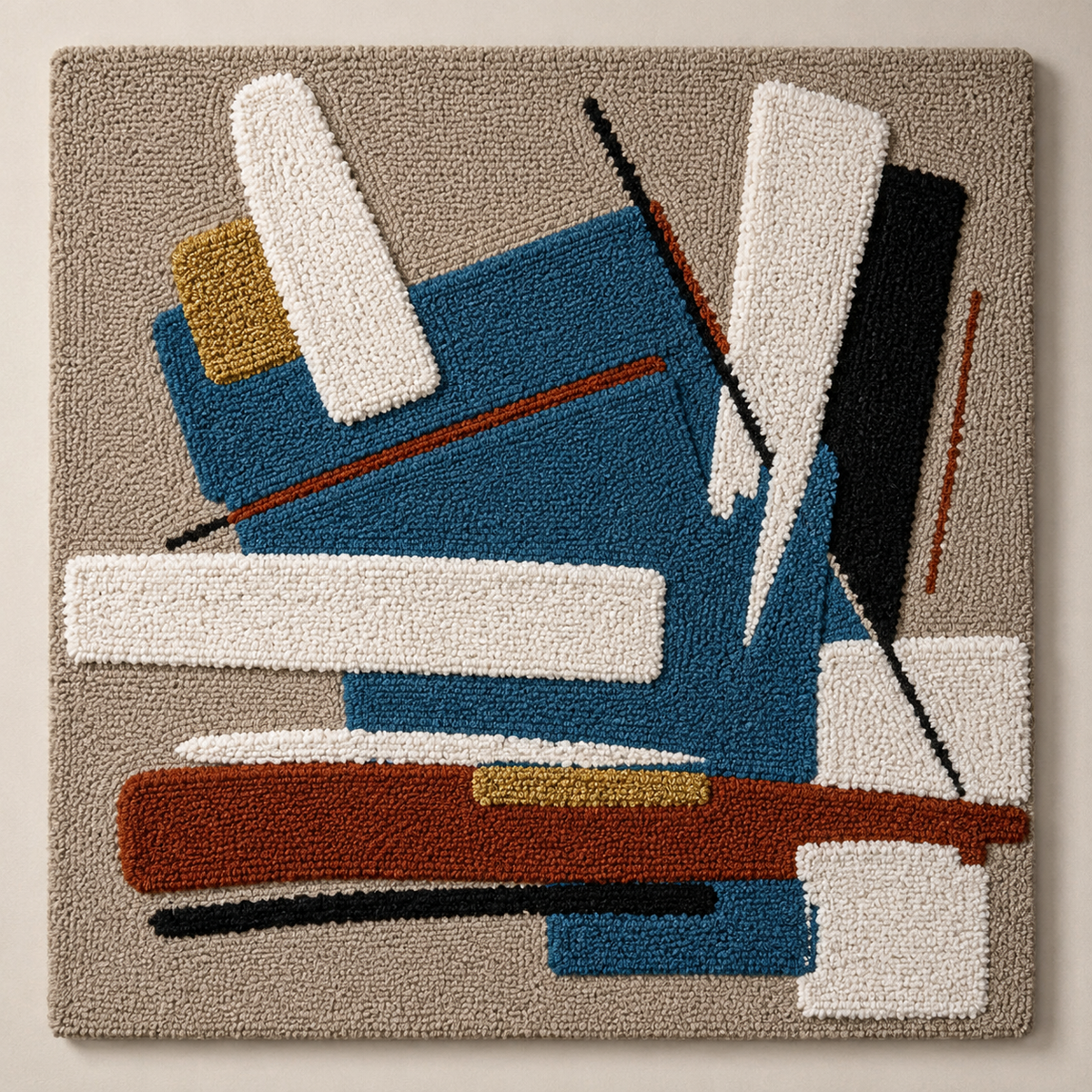 Blue Cipher Composition · HE-0207 unframed artwork