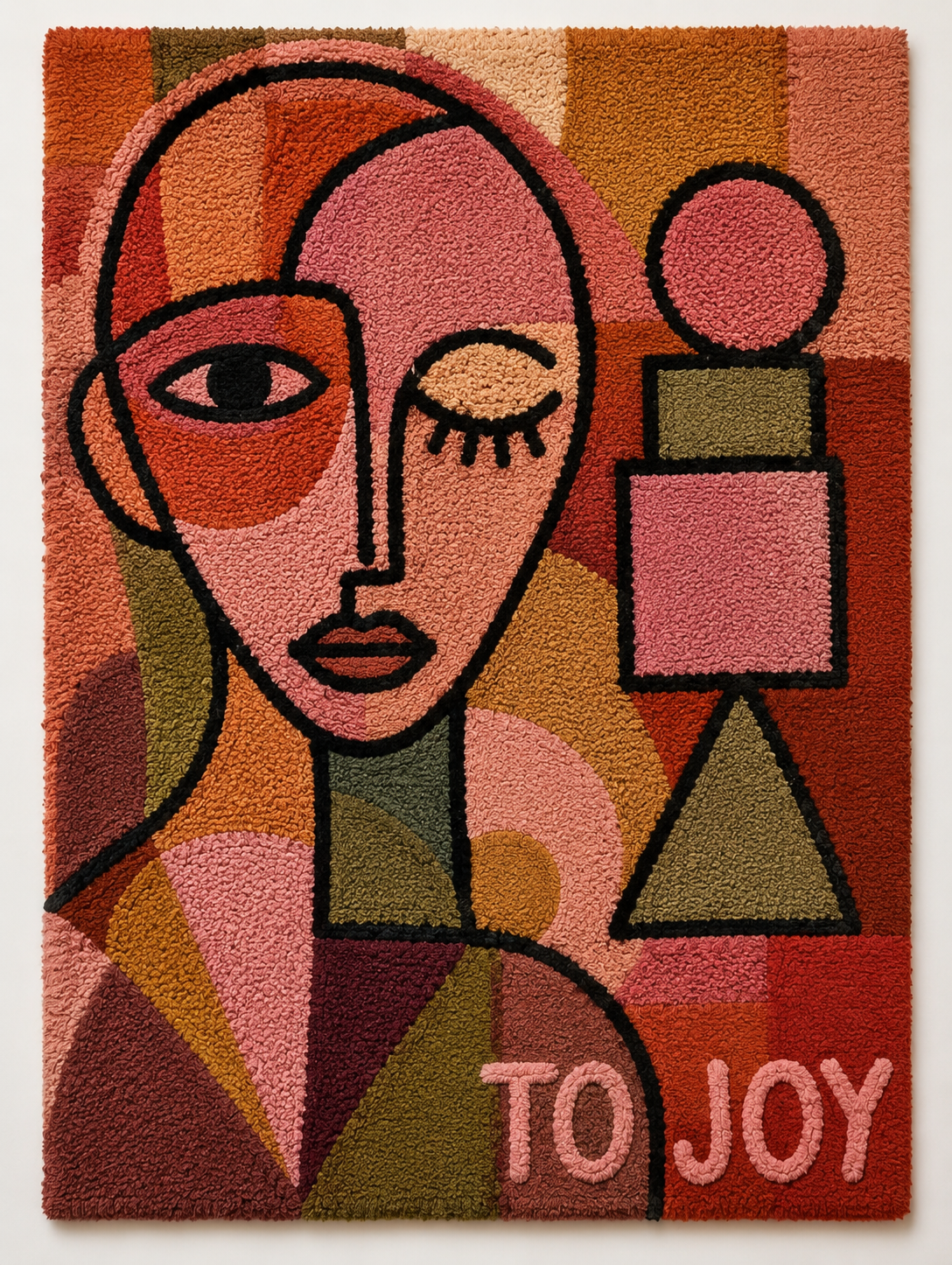 To Joy Cubist · HE-0226 unframed artwork