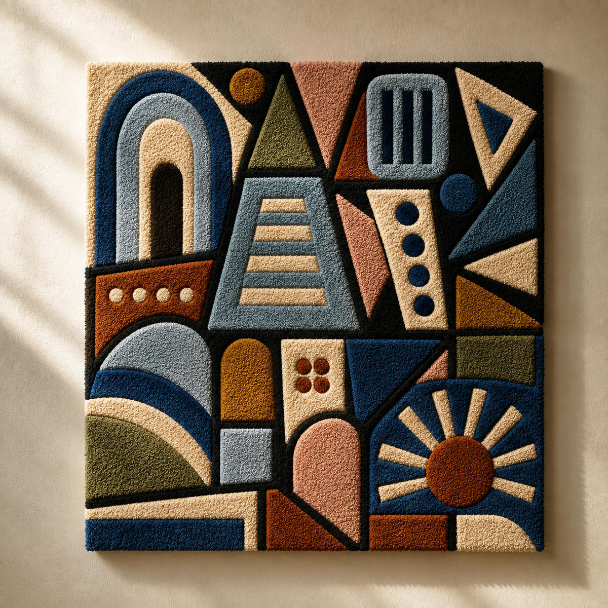 Indigo City Glyphs unframed artwork