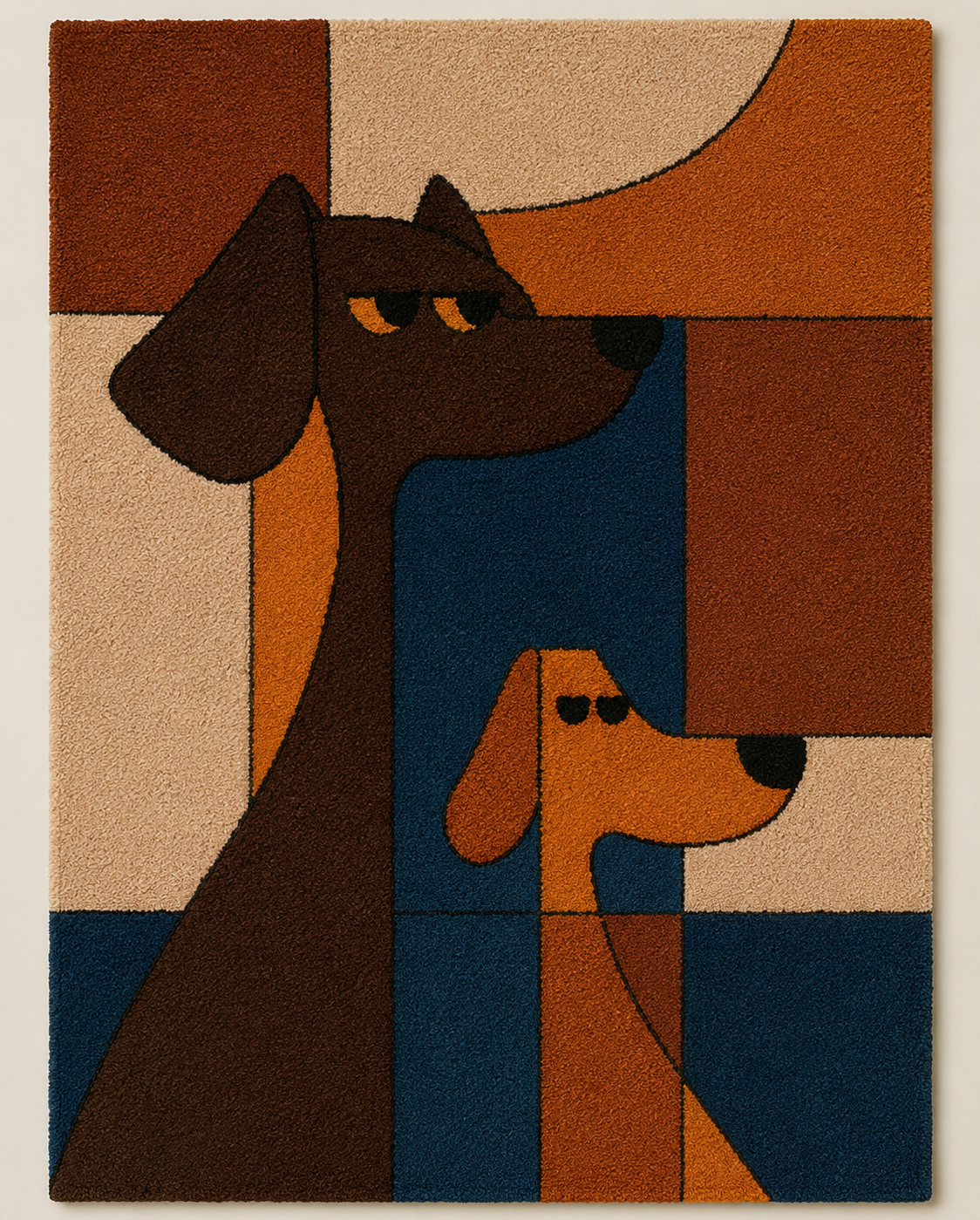Sentinel Cat and Pup unframed artwork