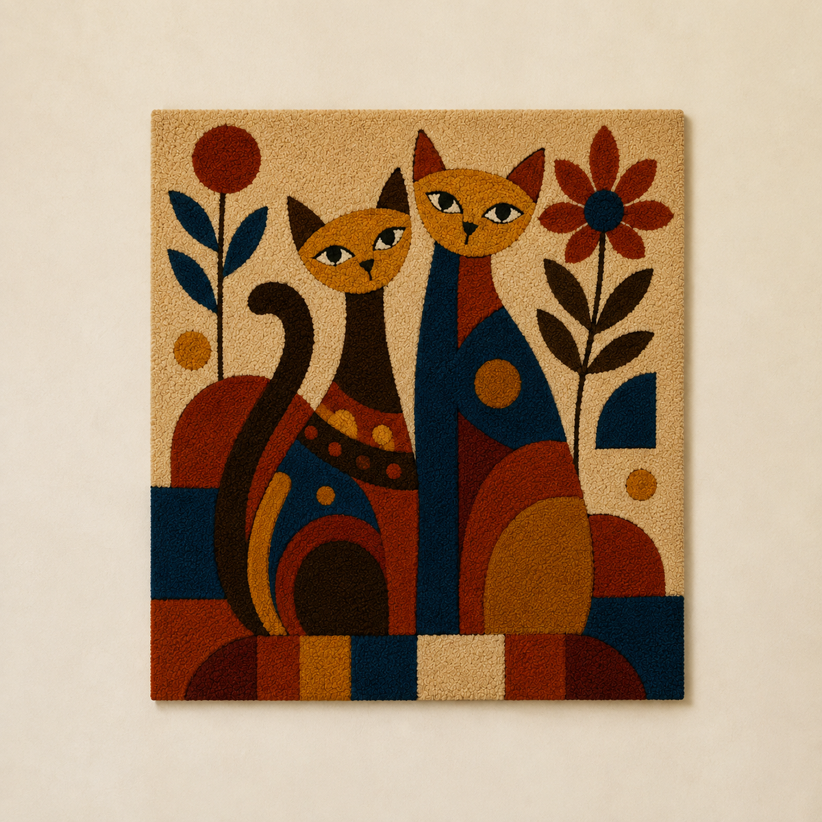 Twin Cats Garden unframed artwork