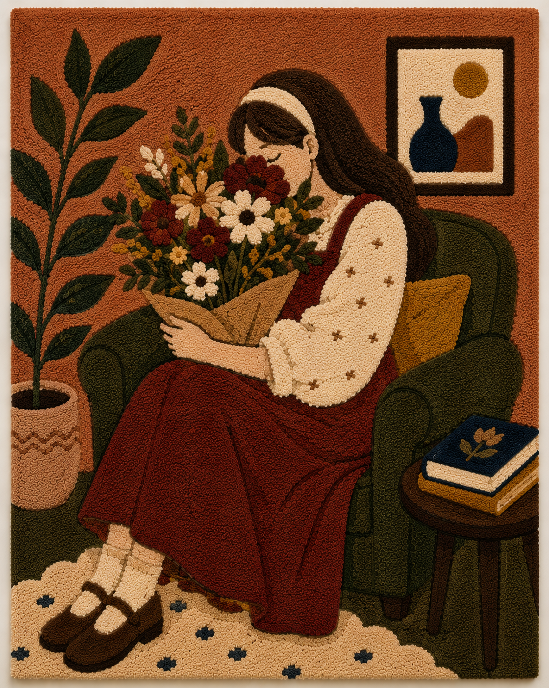 Autumn Bouquet Reader unframed artwork