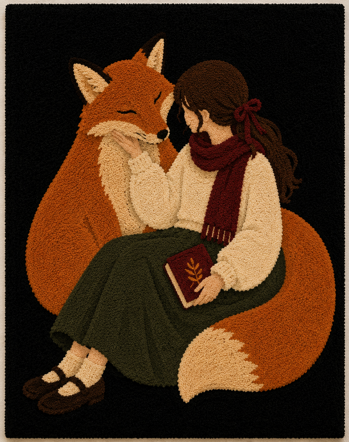 Fox Embrace unframed artwork