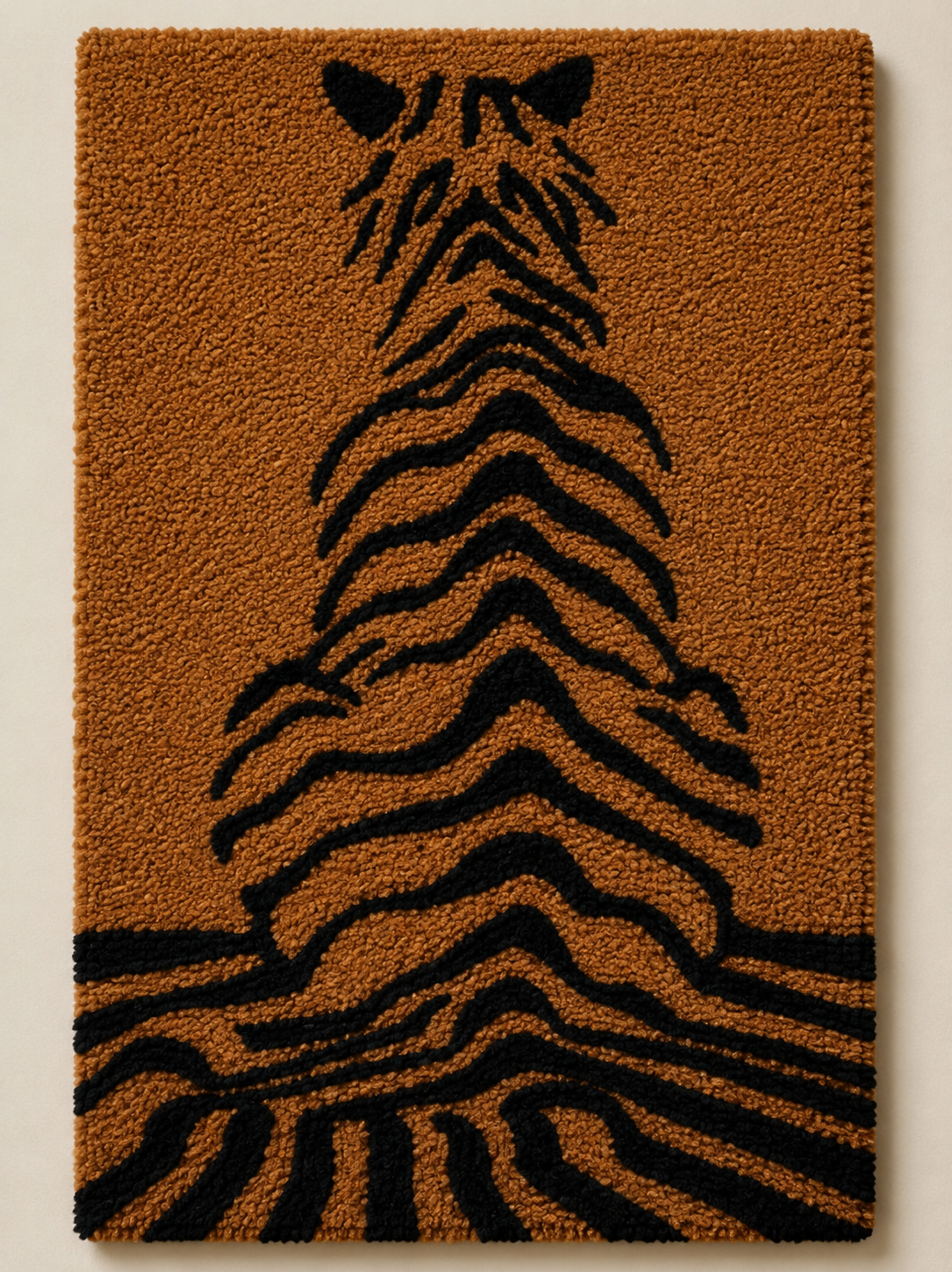 Ochre Tiger Lines unframed artwork
