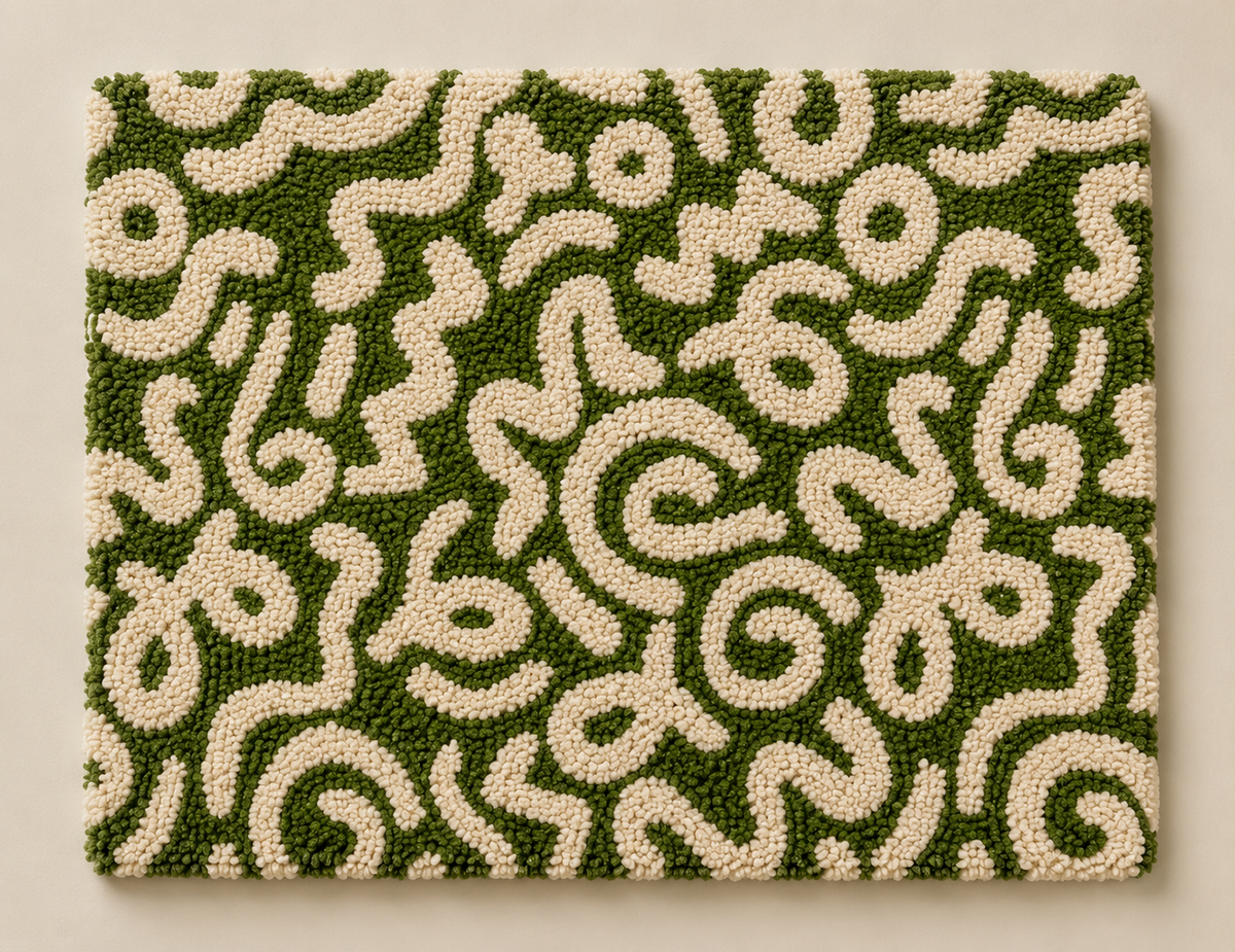 Moss Script Field unframed artwork