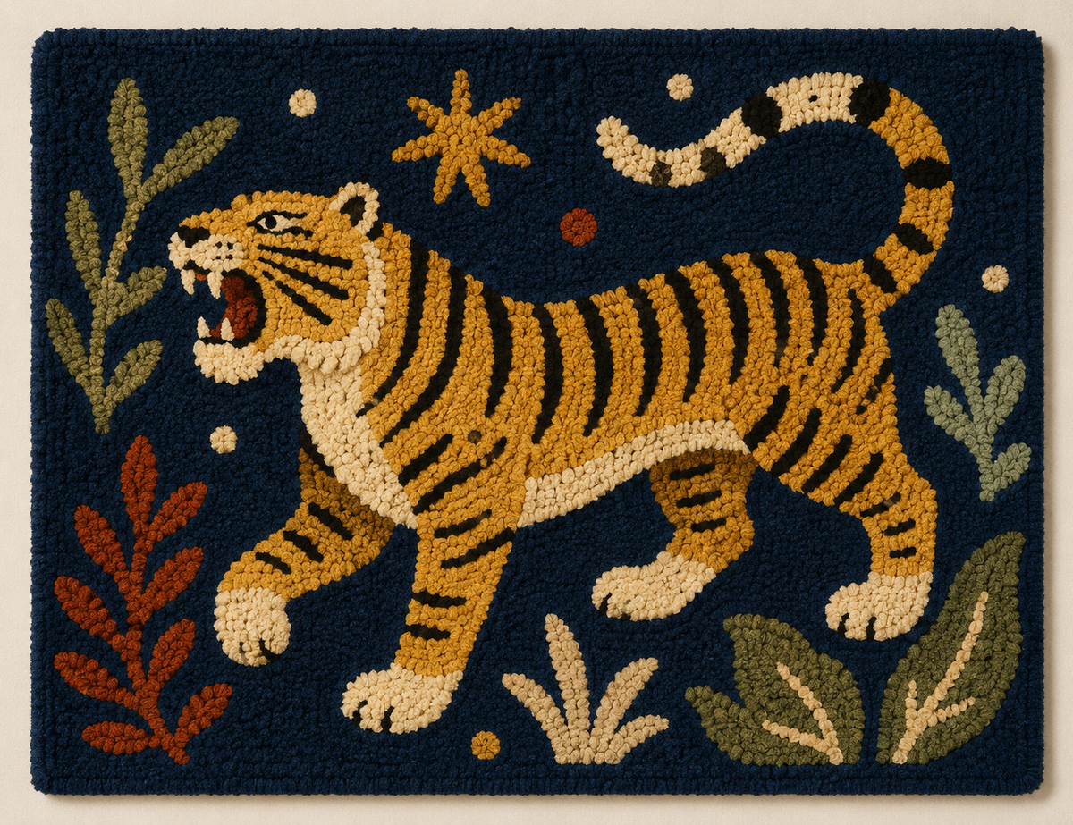 Midnight Tiger Walk unframed artwork