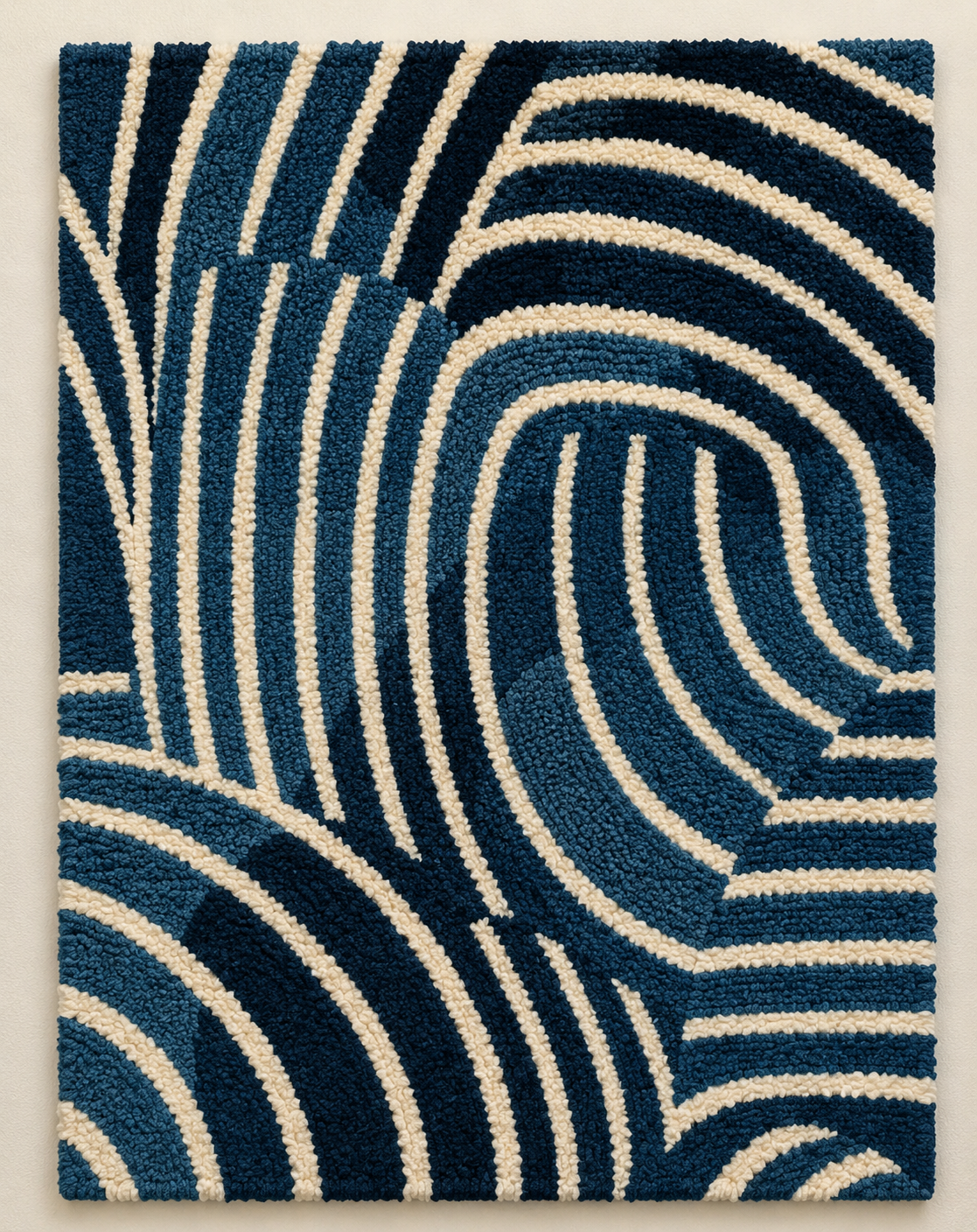 Indigo Contour Maze unframed artwork