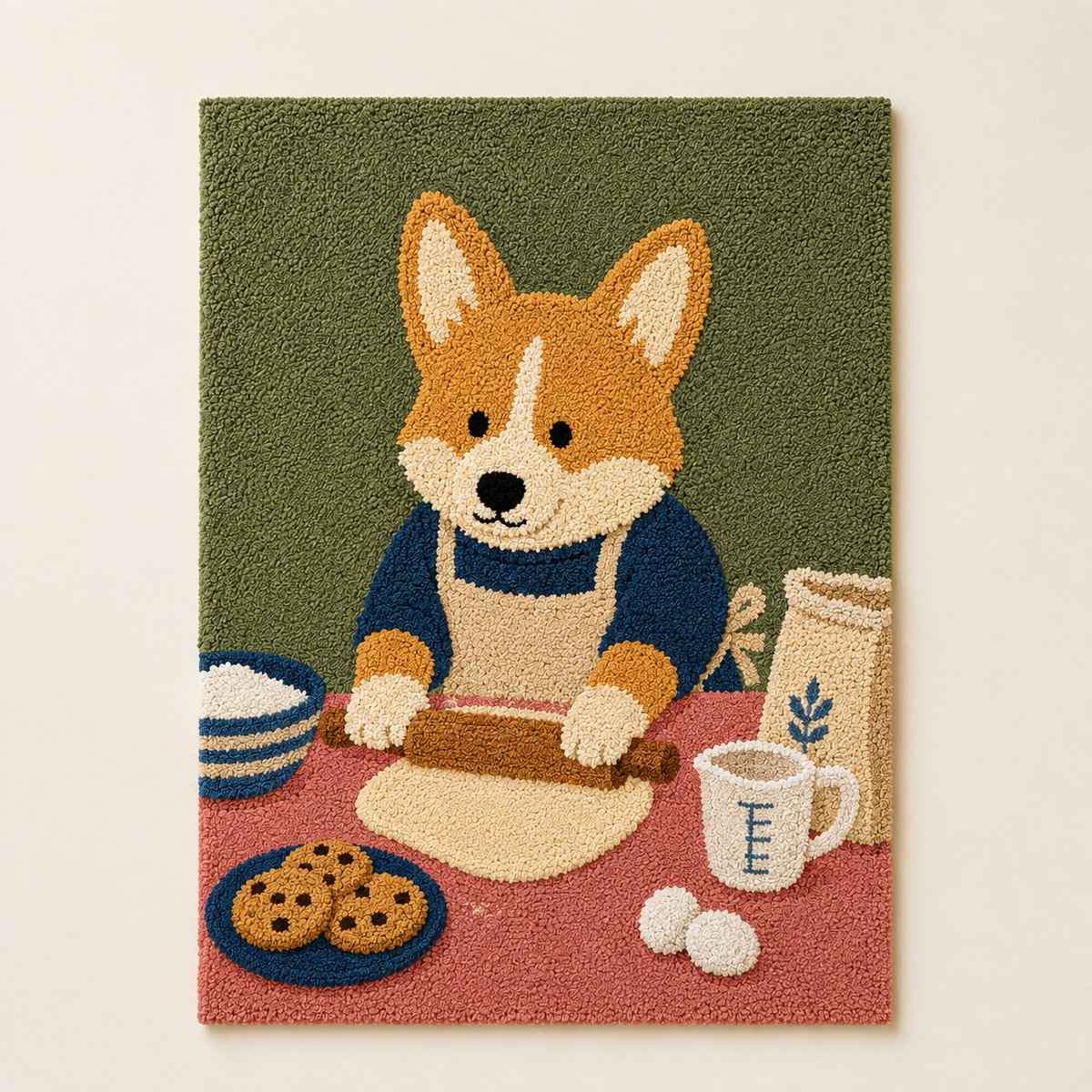 Corgi Kitchen Supper unframed artwork