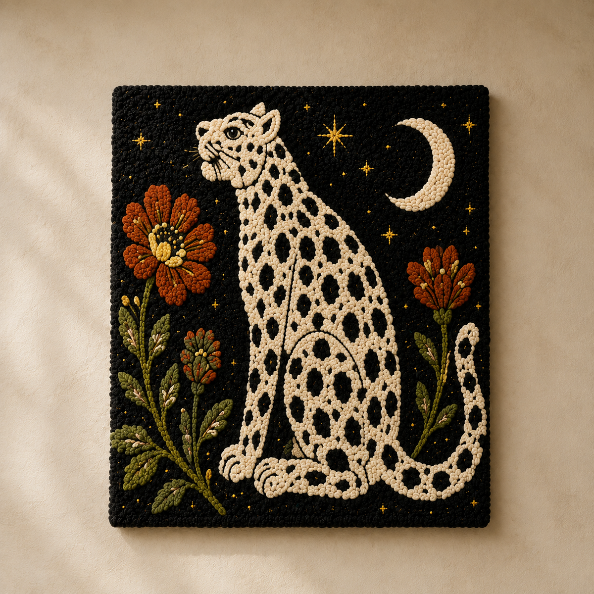 Crescent Leopard Bloom unframed artwork