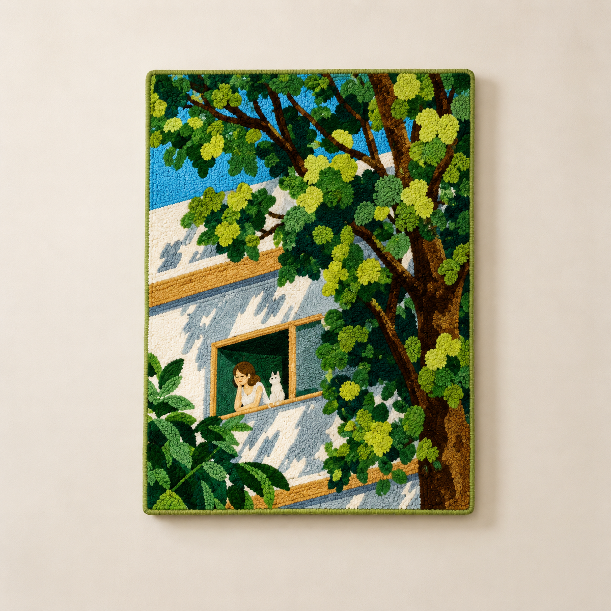 Green Balcony Light unframed artwork