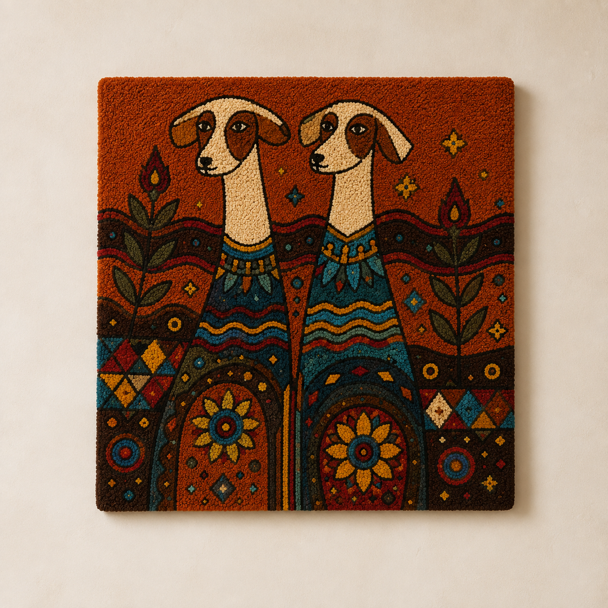 Folk Hound Kinship unframed artwork