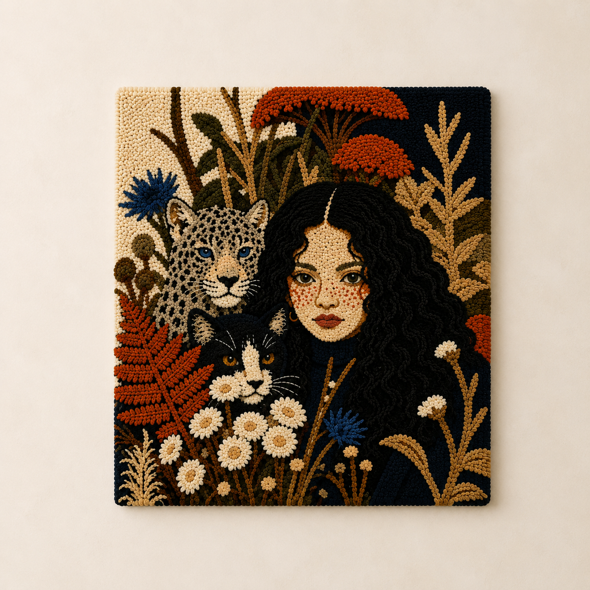 Leopard Garden Nocturne unframed artwork