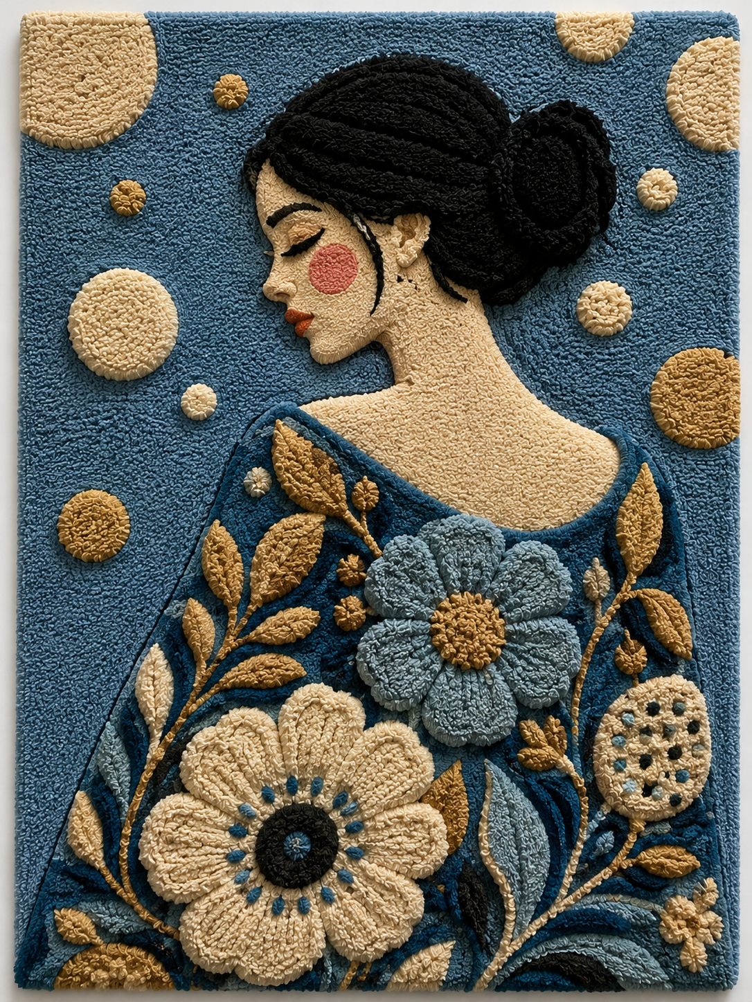 Blue Dahlia Reverie unframed artwork