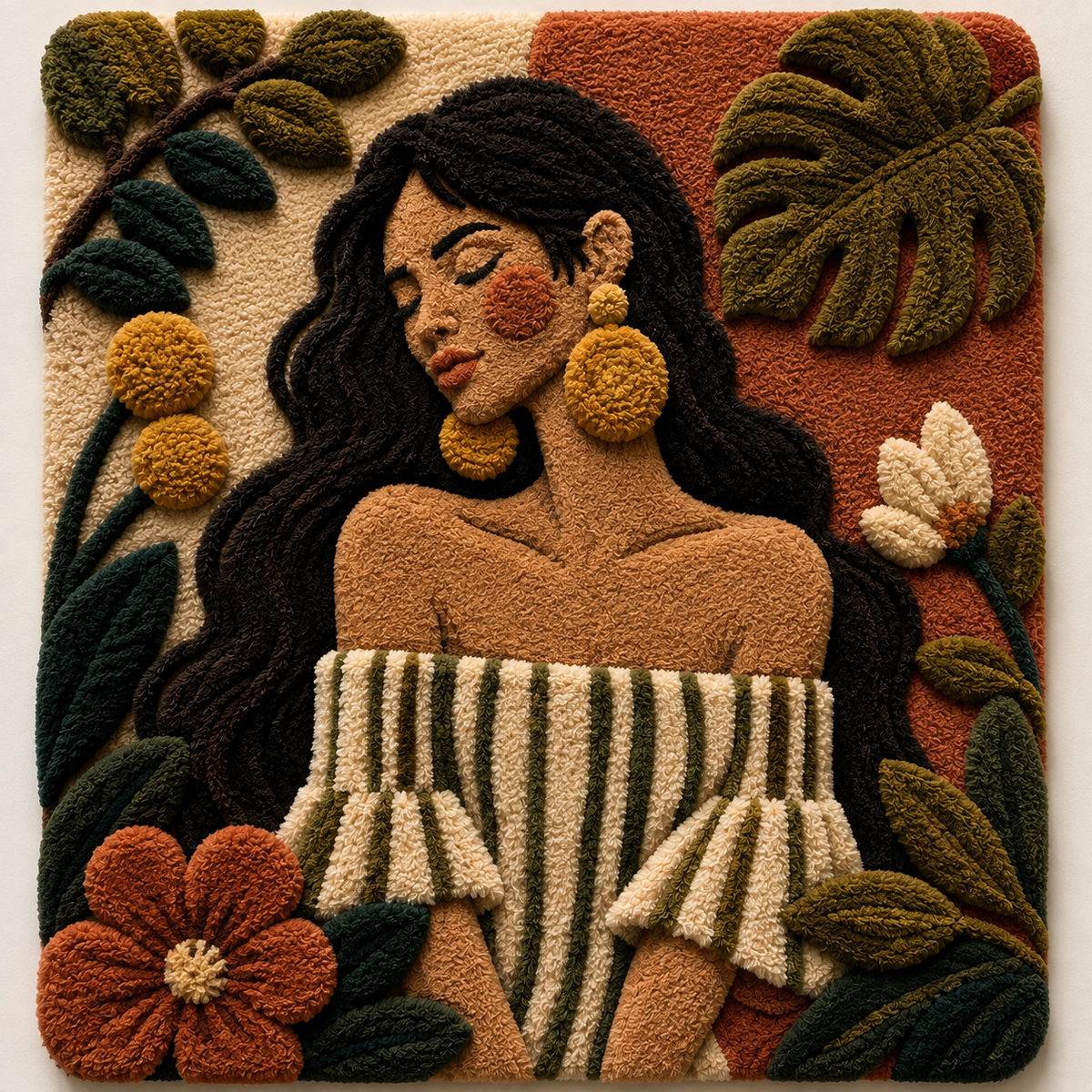Monstera Salon Muse unframed artwork