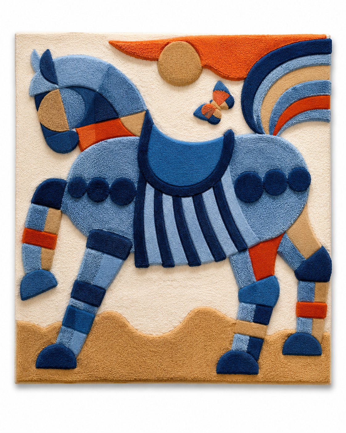 Blue Horse in Motion unframed artwork