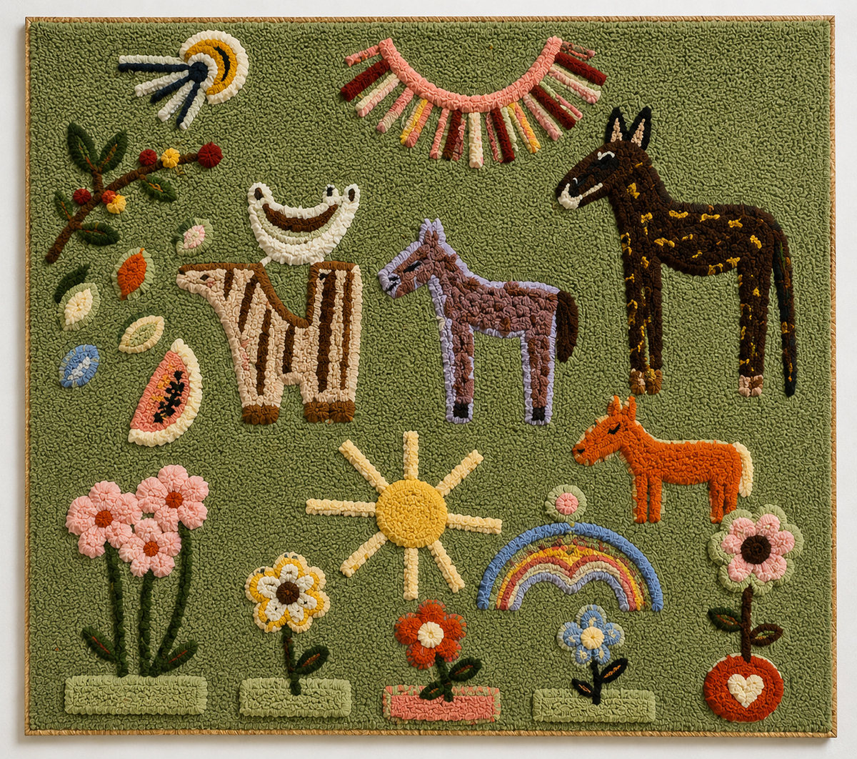 Meadow Animal Calendar unframed artwork