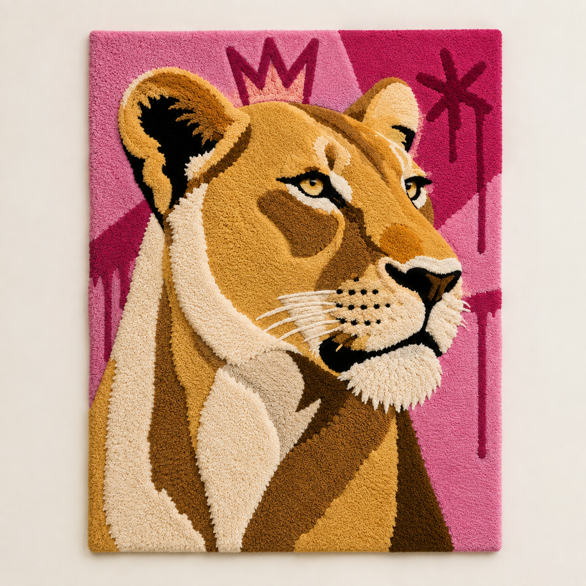 Fuchsia Lioness unframed artwork