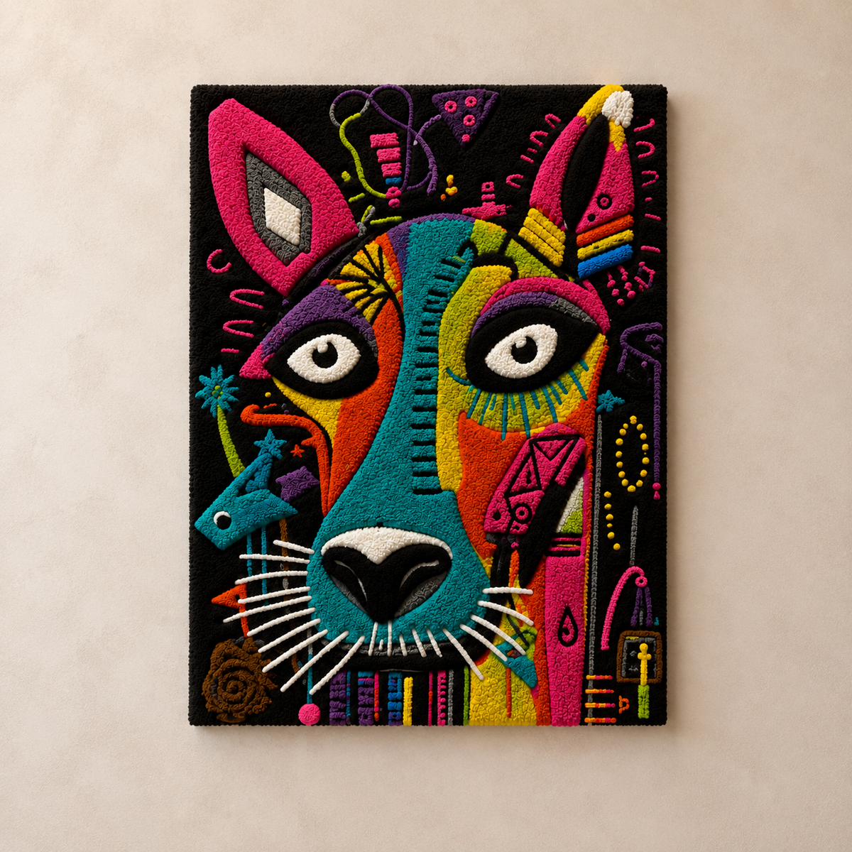 Prismatic Guardian Dogs unframed artwork
