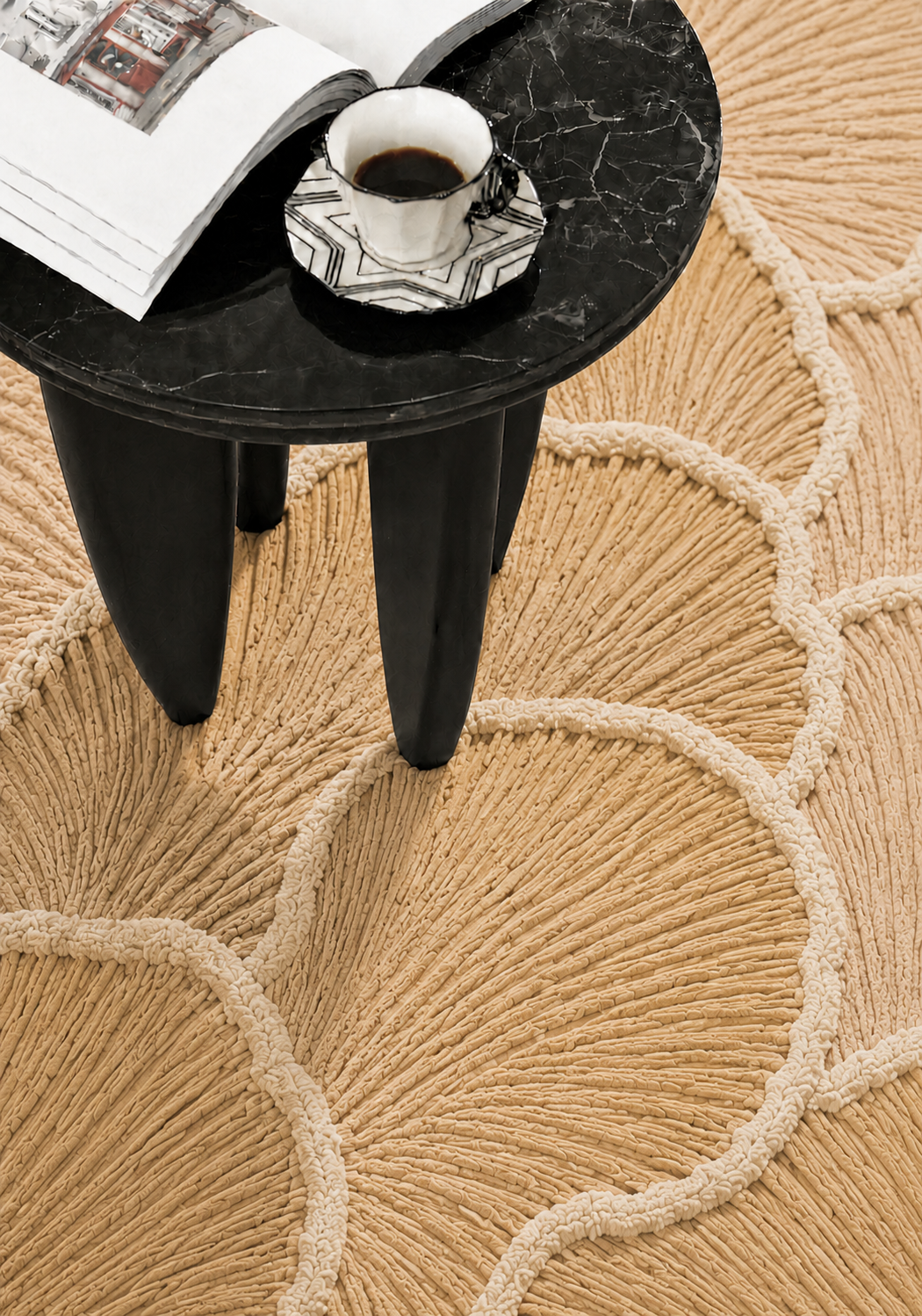 Hewn Earth Studio Palma Meadow Multi rug featuring a colorful, intricate woven pattern in natural fiber design.