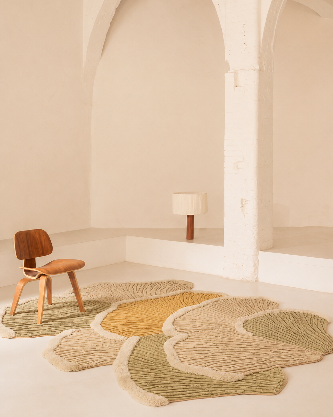 Colorful Hewn Earth Studio Palma rug with meadow multi pattern, featuring soft textures and intricate design for cozy room decor.