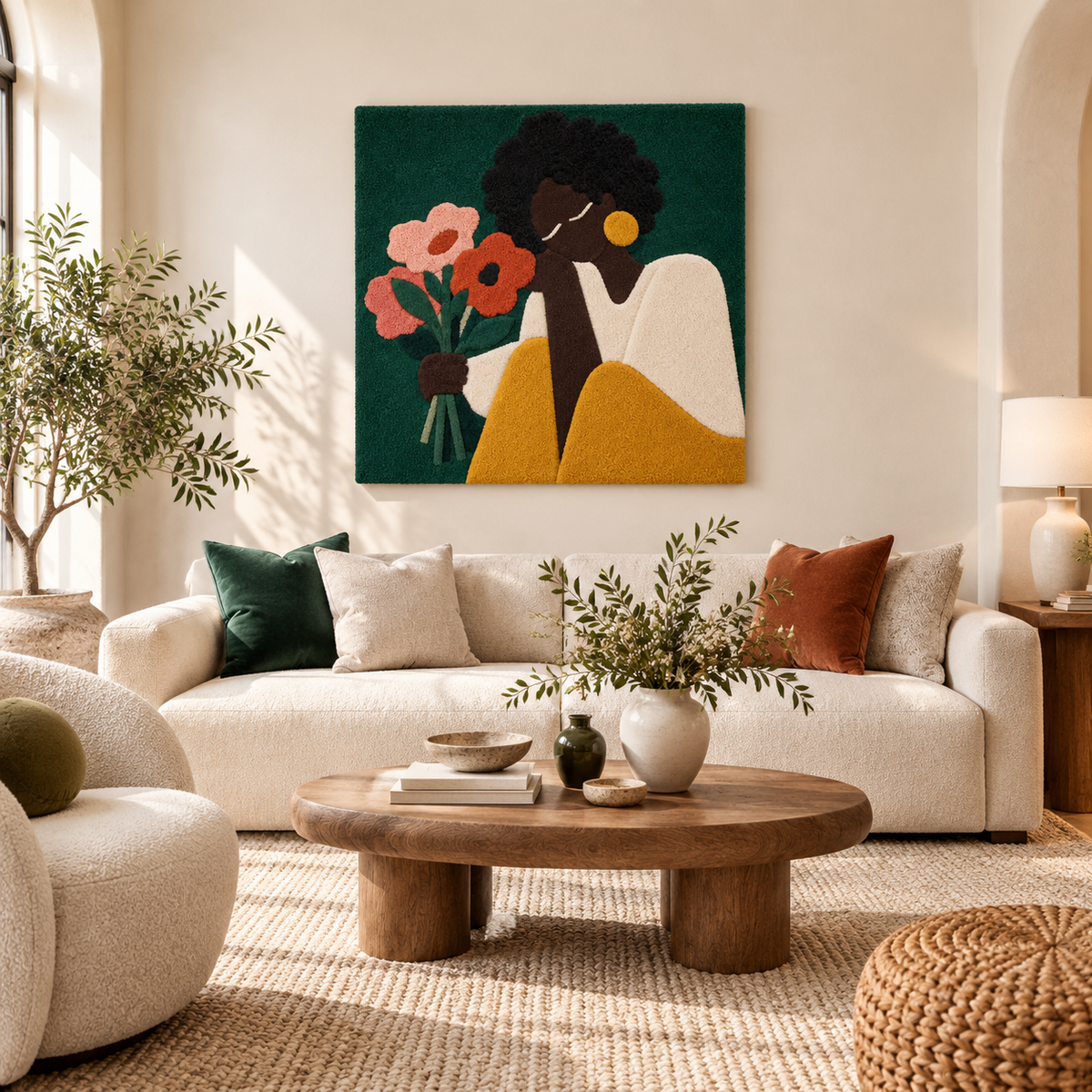 A Bouquet Held Close — front-facing room scene [room-front]