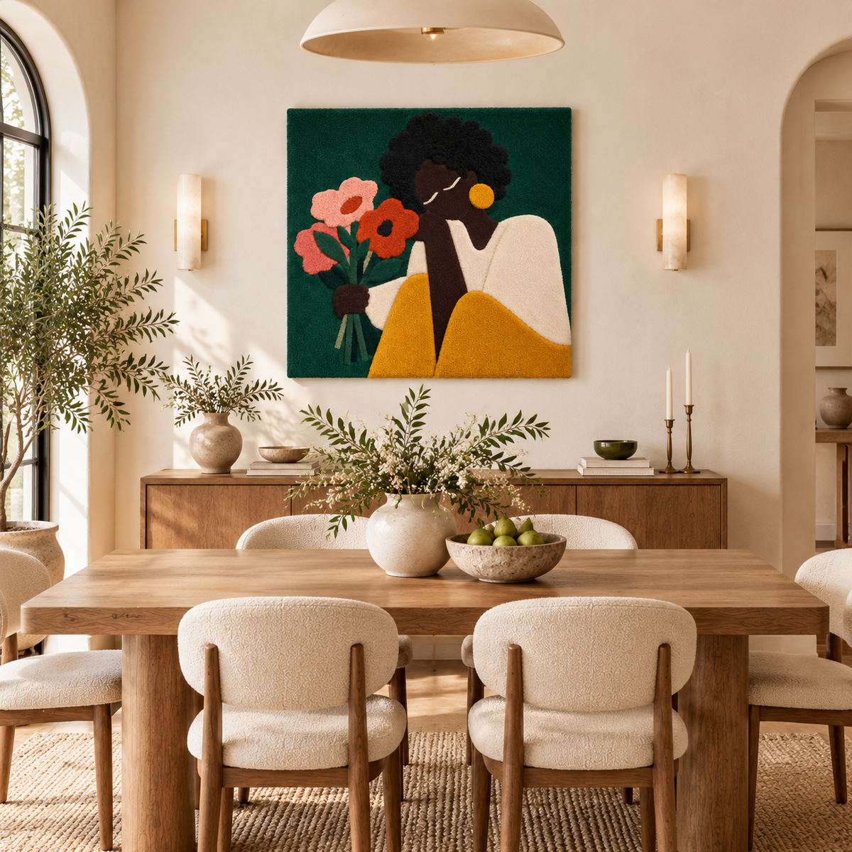 A Bouquet Held Close — room setting 1