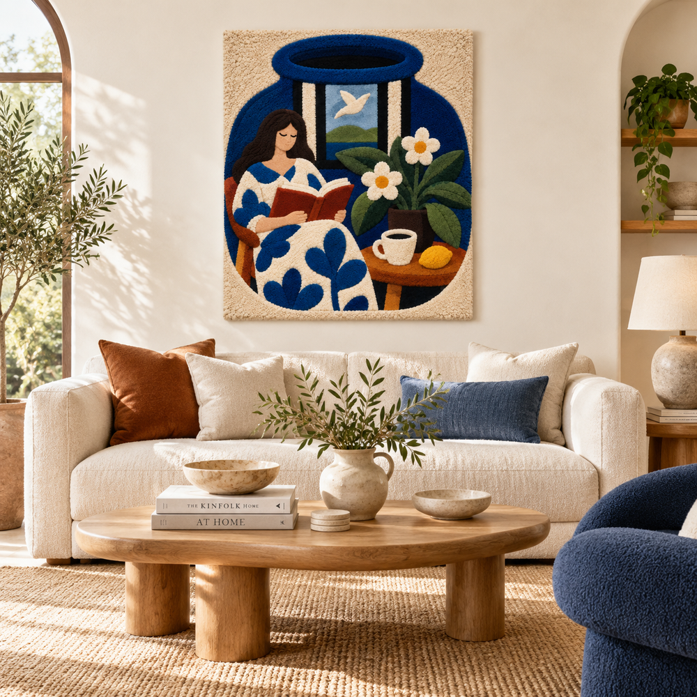 A Chapter in Blue — front-facing room scene [room-front]