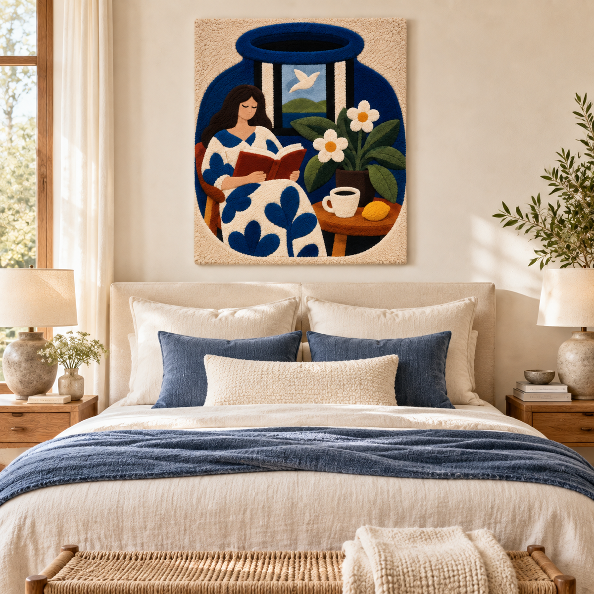 A Chapter in Blue — room setting 2