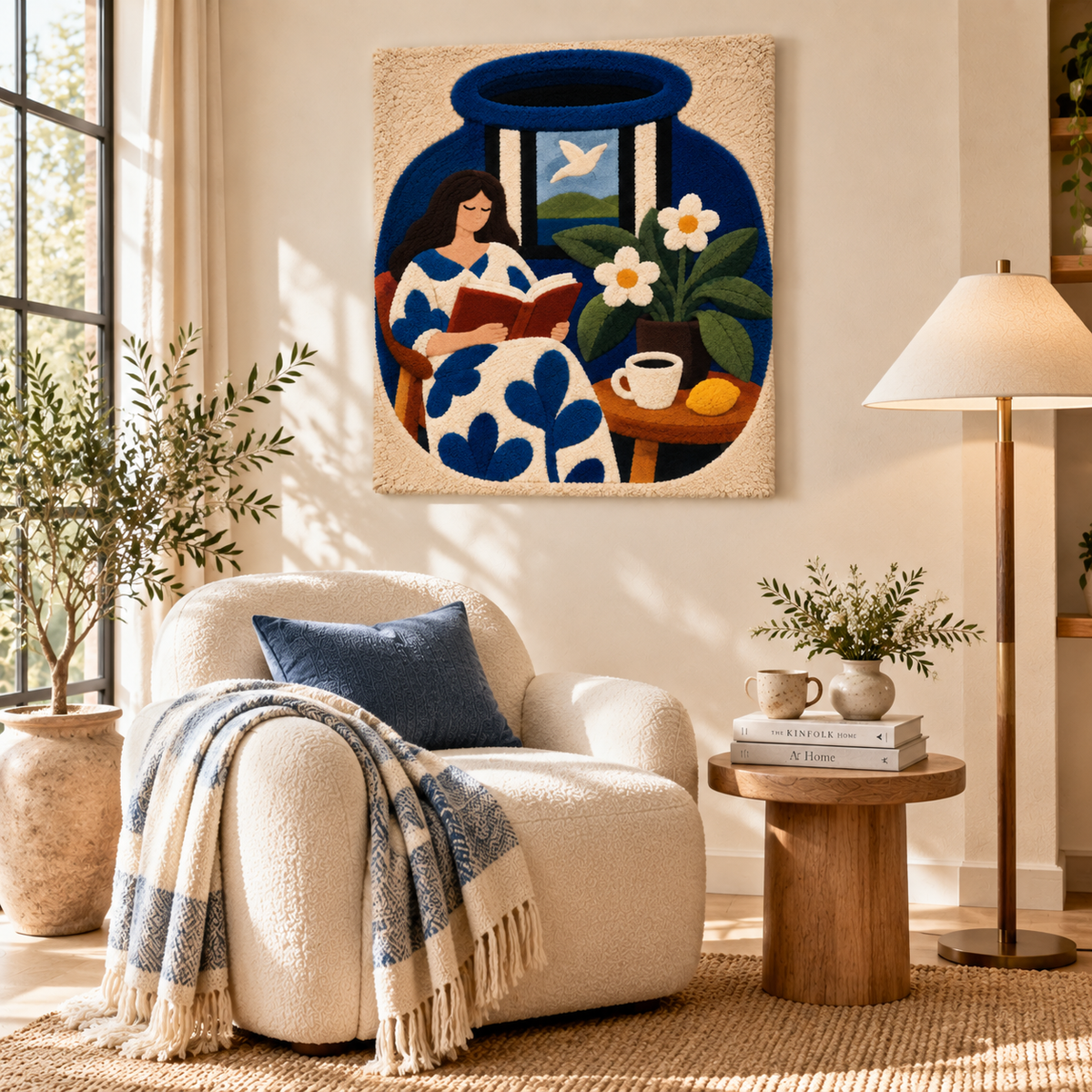 A Chapter in Blue — room setting 3