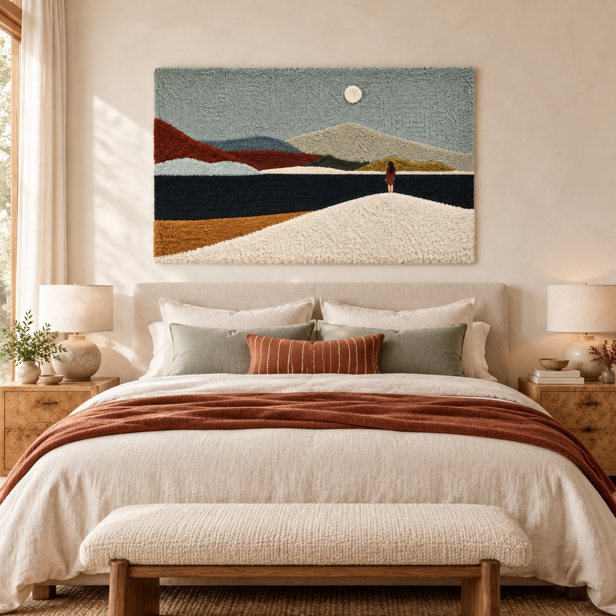 A Figure at the Quiet Shore — room setting 1