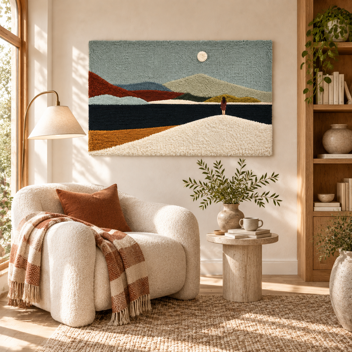 A Figure at the Quiet Shore — room setting 2