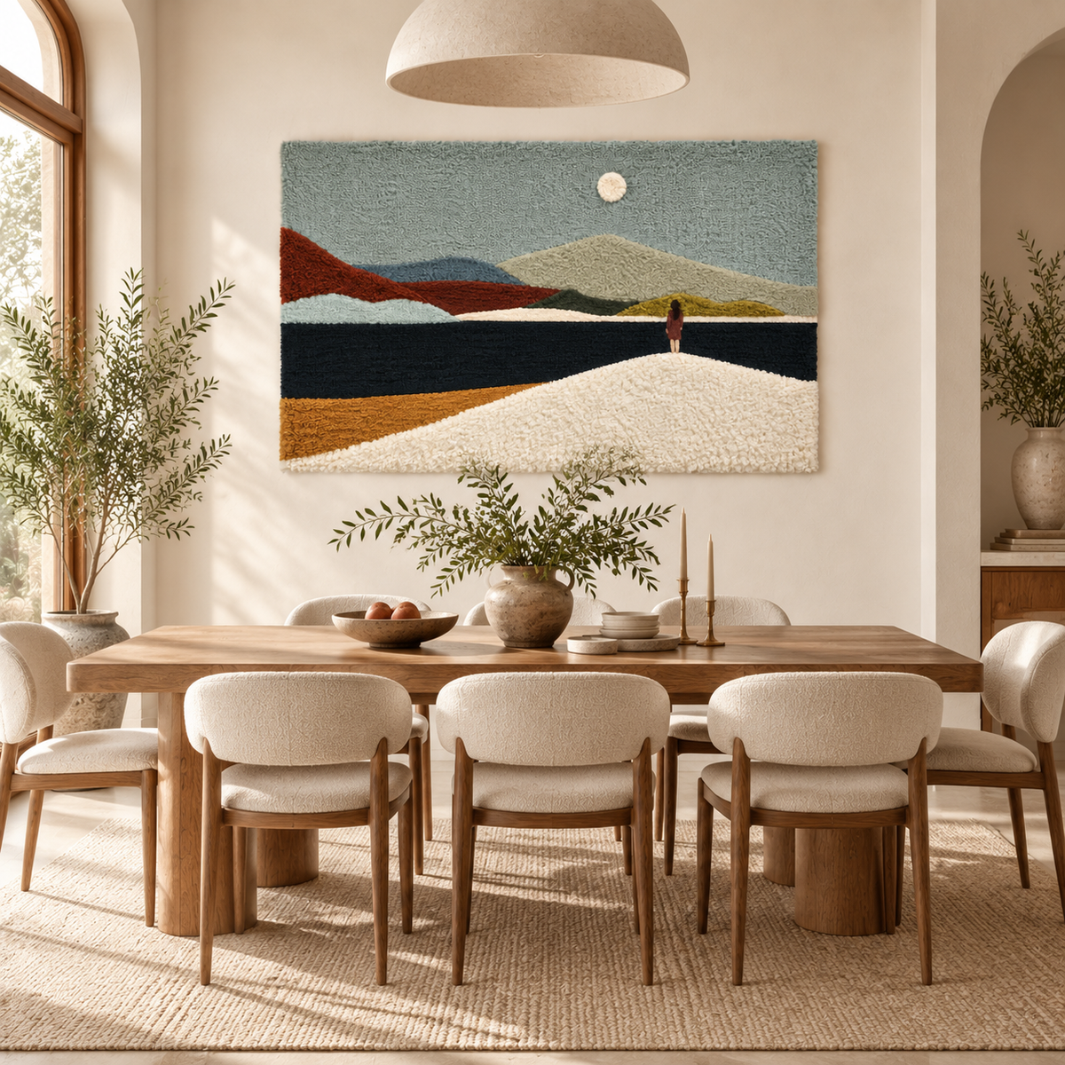 A Figure at the Quiet Shore — room setting 3