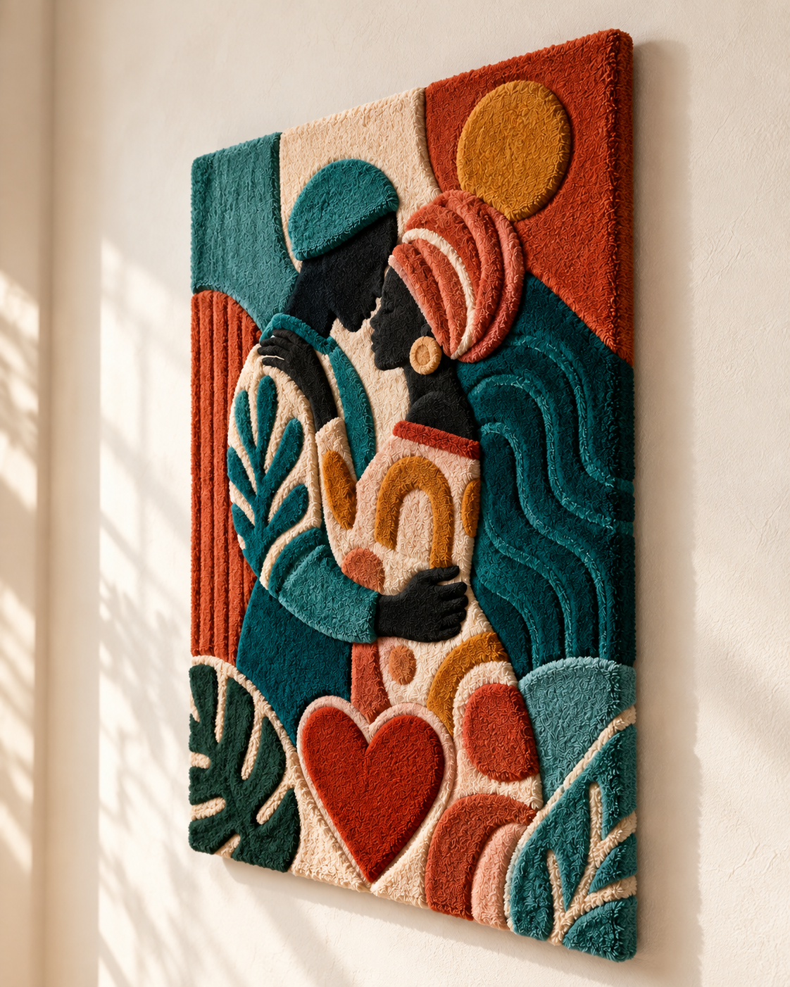A Heart Beneath the Golden Sun — angled relief view