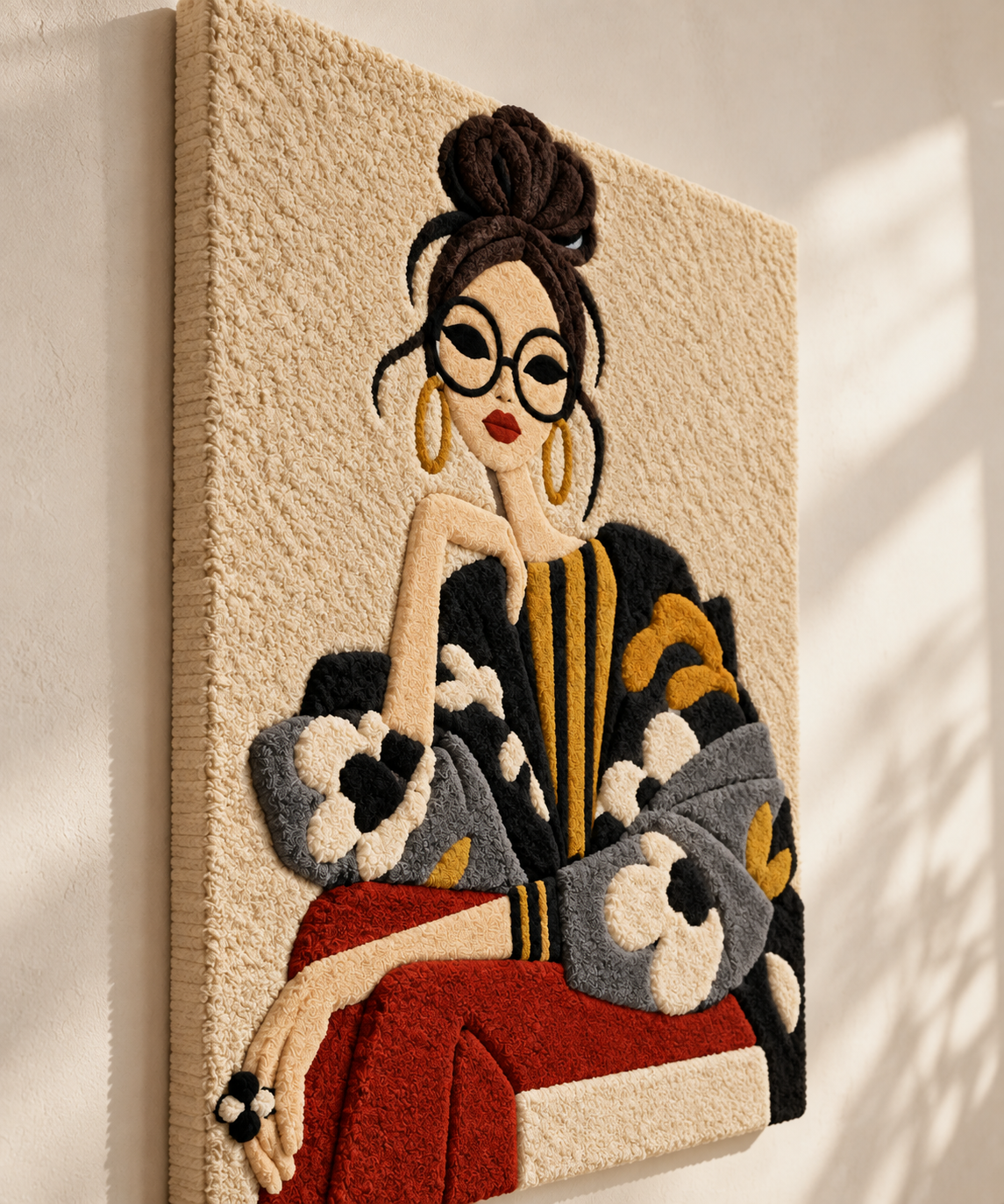 A Quiet Fashion Moment — angled relief view