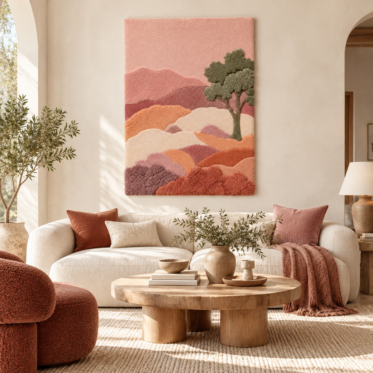 A Quiet Tree at Dusk — front-facing room scene
