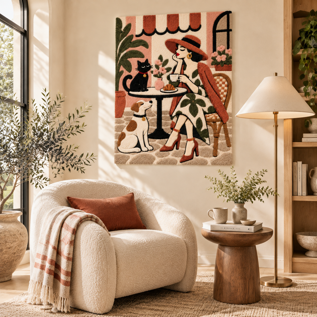 A Rose-Tinted Café Pause — room setting 3
