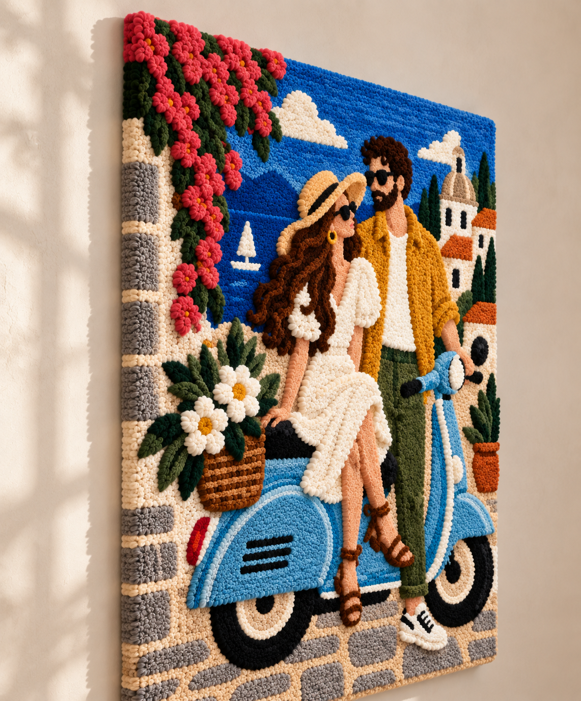A Seaside Ride — angled relief view