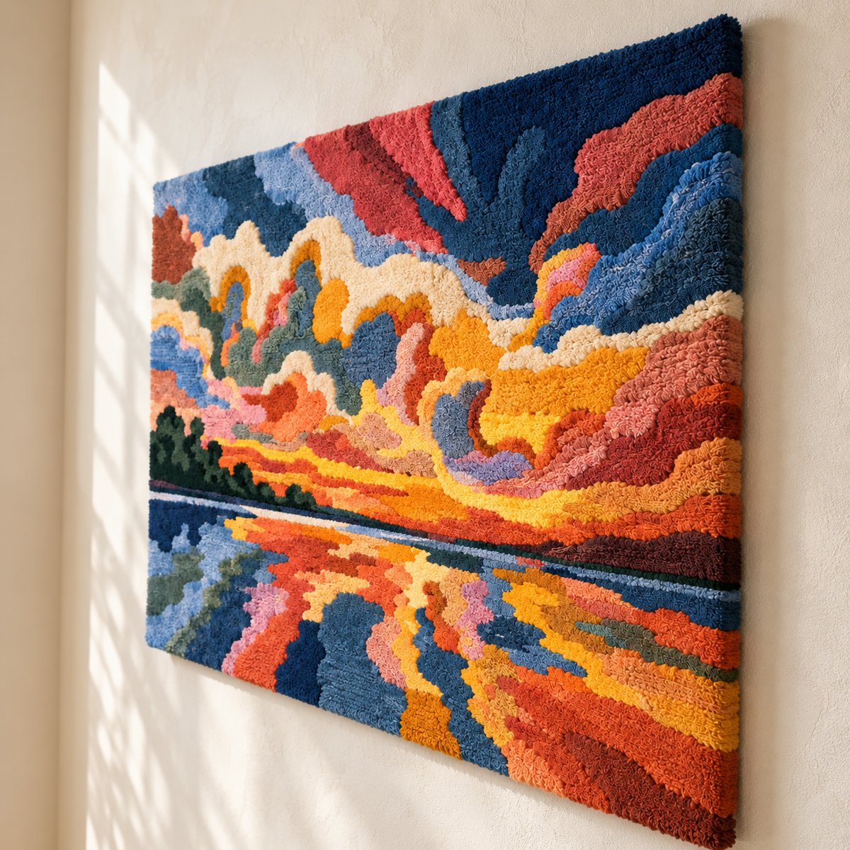 A Thousand Colours at Sunset — angled relief view