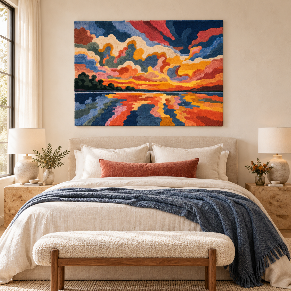 A Thousand Colours at Sunset — room setting 1