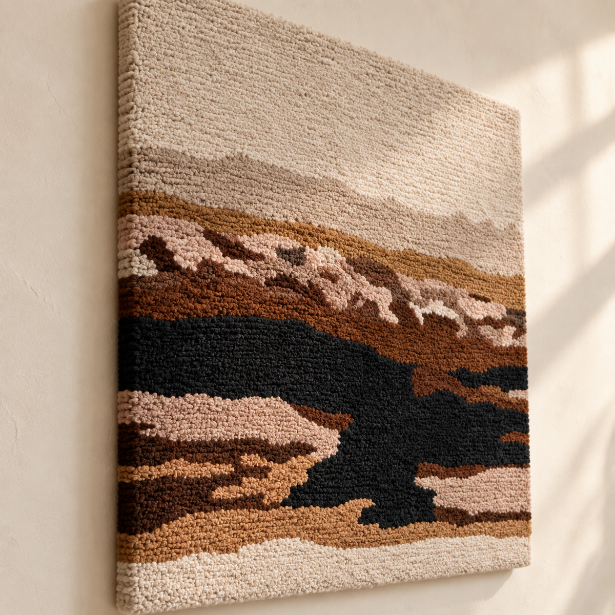 Across the Walnut Badlands — angled relief view